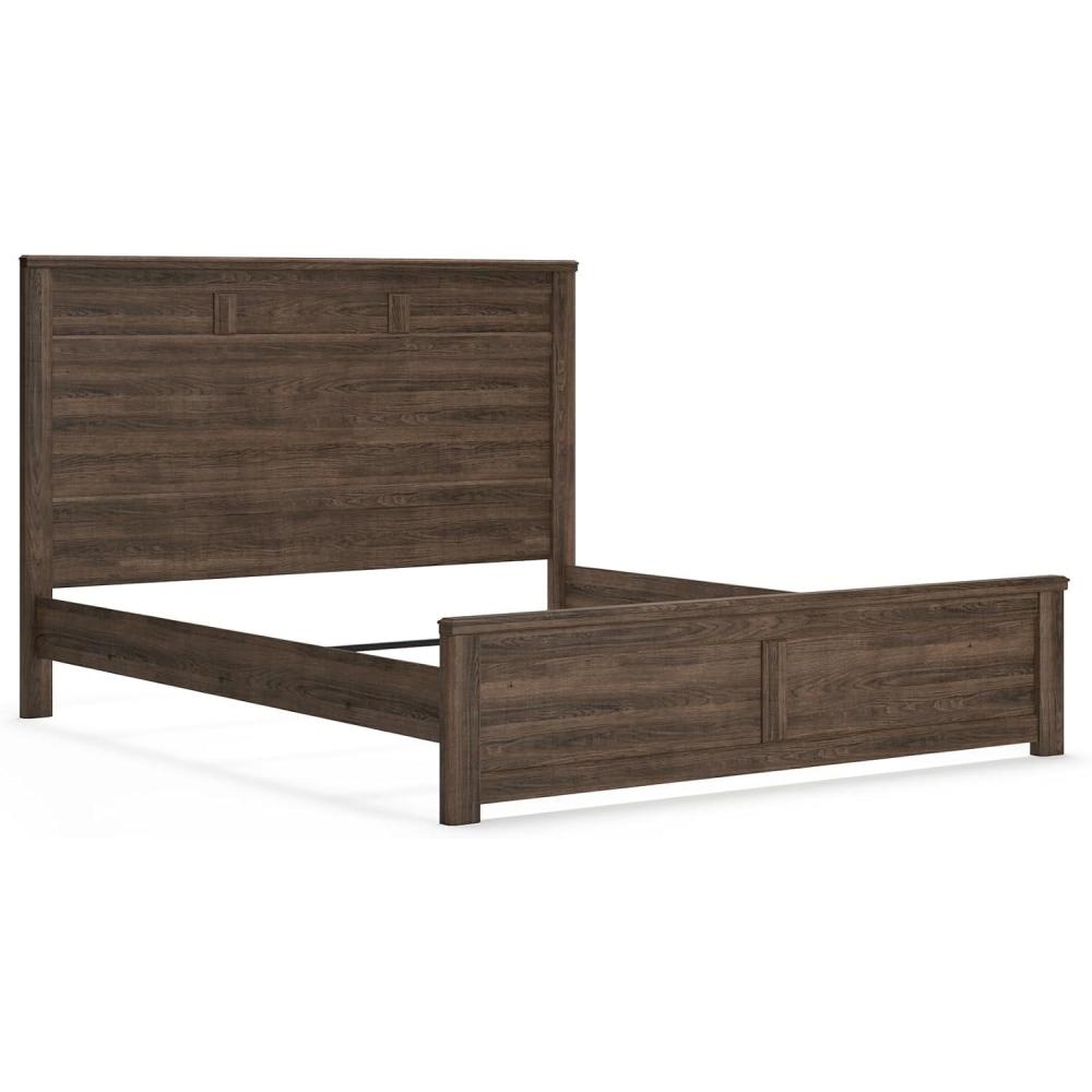 imageSignature Design by Ashley Juararo Rustic Poster Headboard ONLY KingCalifornia Weathered BrownCalifornia King