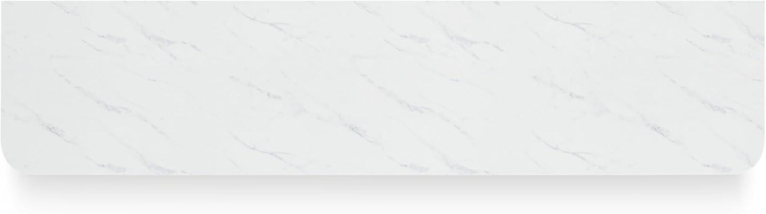 imageSignature Design by Ashley Camdill Modern 80 TV Stand with Electric Fireplace for TVs up to 91 Light BrownWhiteTV Stand