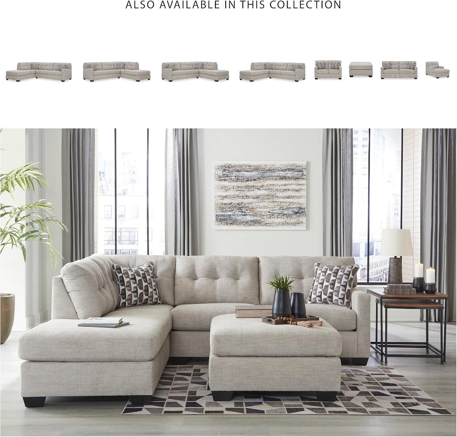 imageSignature Design by Ashley Casual Avaliyah UShape LeftArm Facing 6Piece Sectional with Chaise and Reversible Cushion GrayLight Gray