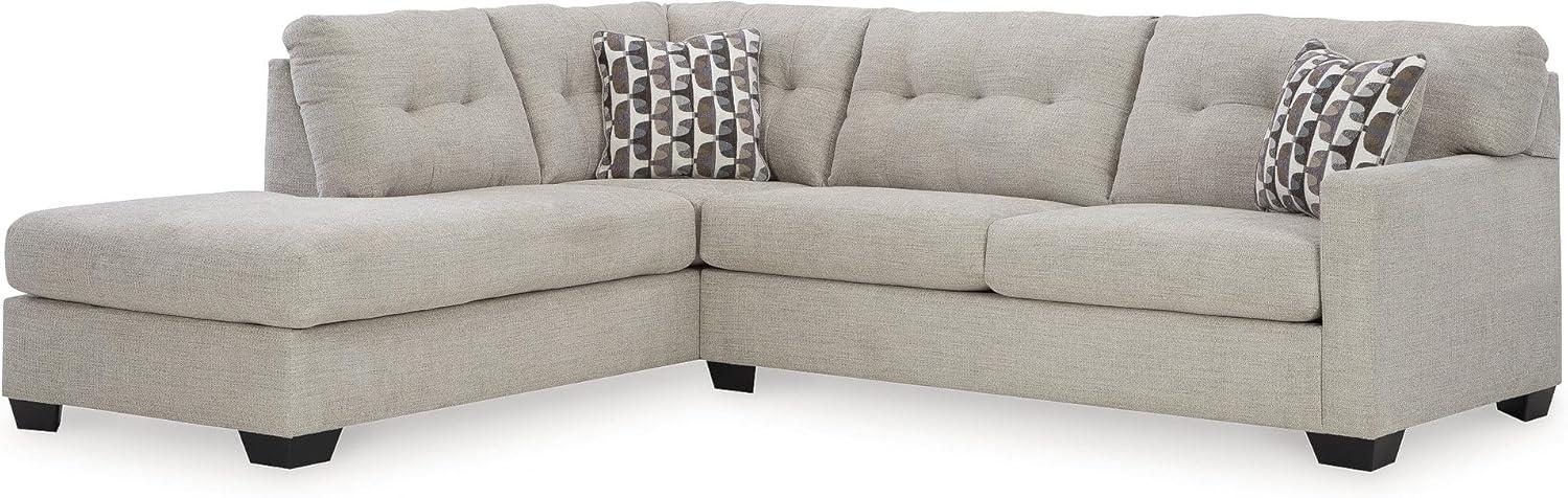 imageSignature Design by Ashley Casual Avaliyah UShape LeftArm Facing 6Piece Sectional with Chaise and Reversible Cushion GrayLight Gray