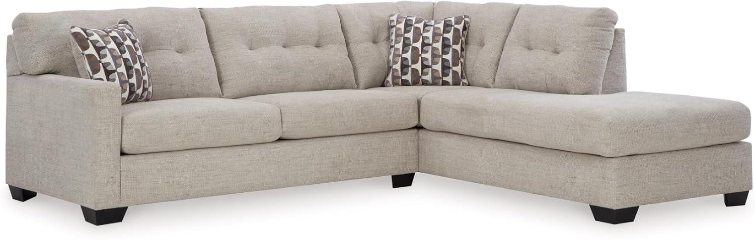 imageSignature Design by Ashley Casual Avaliyah UShape LeftArm Facing 6Piece Sectional with Chaise and Reversible Cushion GrayLight Gray
