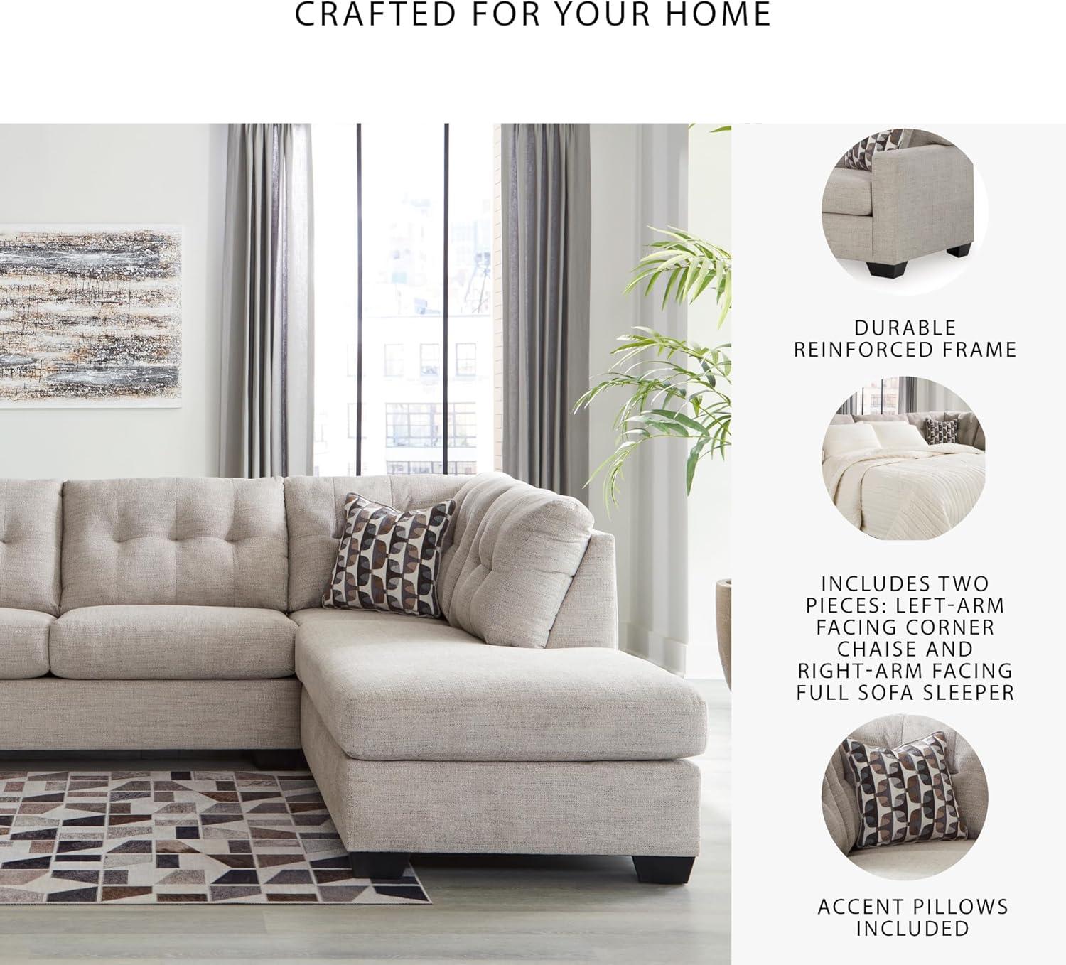 imageSignature Design by Ashley Casual Avaliyah UShape LeftArm Facing 6Piece Sectional with Chaise and Reversible Cushion GrayLight Gray