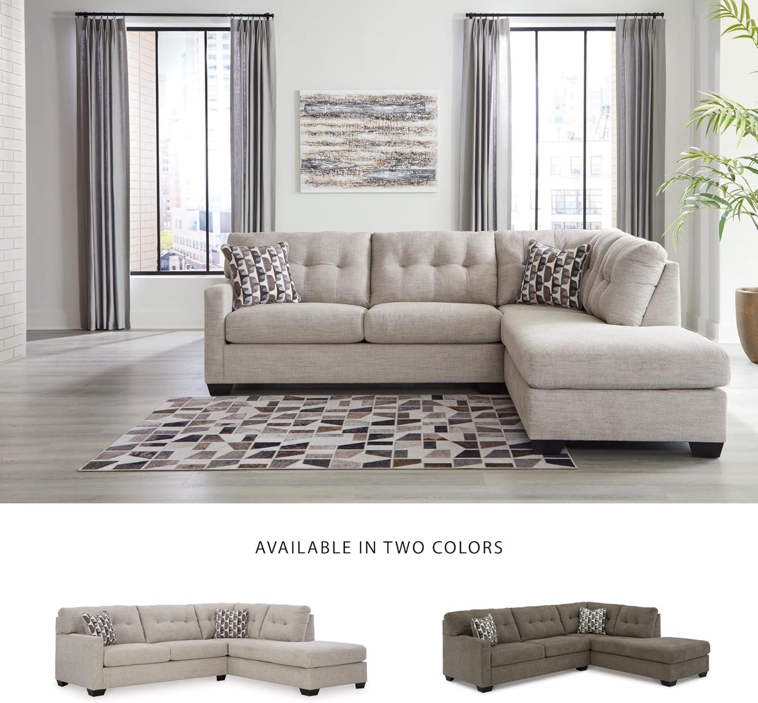 imageSignature Design by Ashley Casual Avaliyah UShape LeftArm Facing 6Piece Sectional with Chaise and Reversible Cushion GrayLight Gray