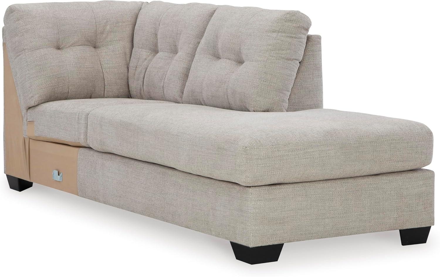 imageSignature Design by Ashley Casual Avaliyah UShape LeftArm Facing 6Piece Sectional with Chaise and Reversible Cushion GrayLight Gray