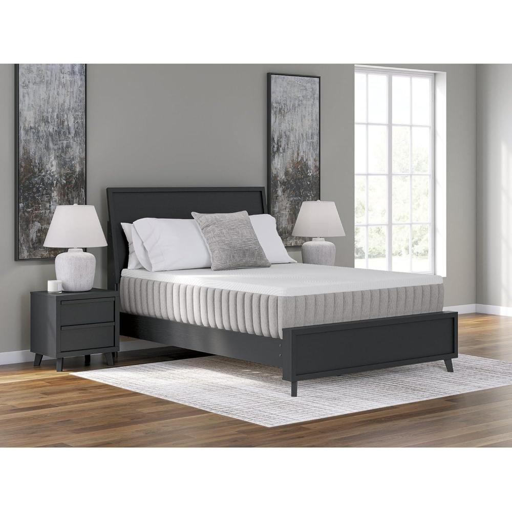 imageSignature Design by Ashley Terra Sleep Soft 14 Inch Antimicrobial Natural Talalay Latex Foam Hybrid Mattress with Temperature Regulating for Pressure Relief Queen Fiberglass Free Mattress in A BoxKing Mattress