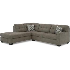 Signature Design by Ashley Casual Avaliyah U-Shape Left-Arm Facing 6-Piece Sectional with Chaise and Reversible Cushion, Gray(Brown)