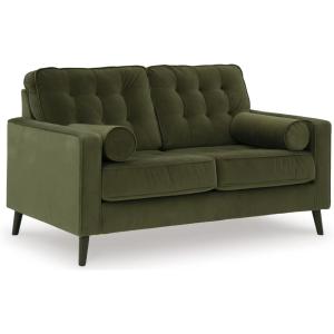 Signature Design by Ashley Reveon Lakes Contemporary Loveseat with Tufted Cushion and Removable Cushion, Green