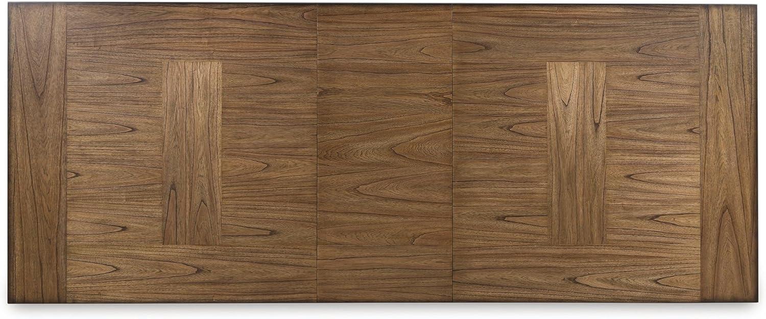 imageSignature Design by Ashley Chadworth Farmhouse Dining Table with Pedestal Base WhiteDining Extension Table