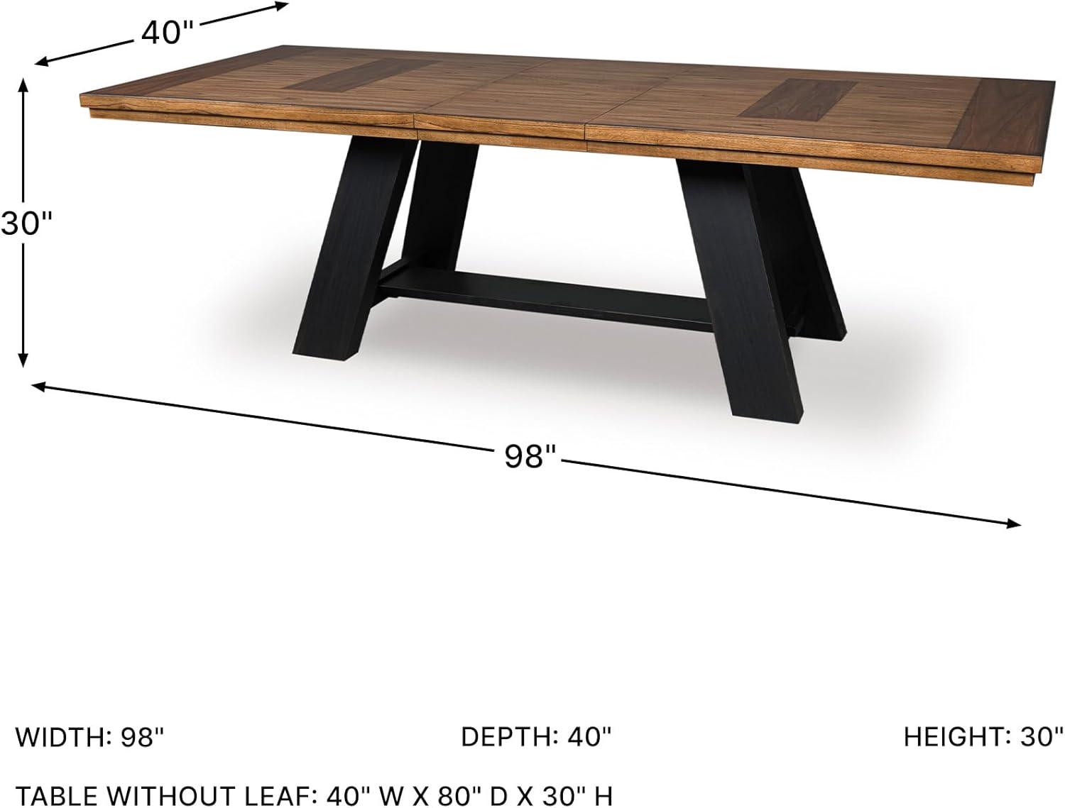 imageSignature Design by Ashley Chadworth Farmhouse Dining Table with Pedestal Base WhiteDining Extension Table