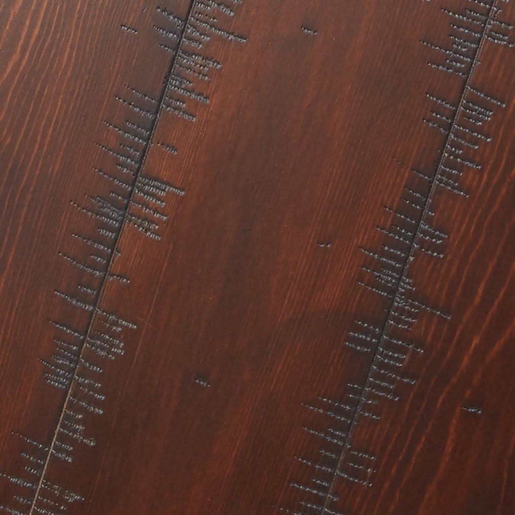 imageSignature Design by Ashley Challiman Industrial 29 Pub Height Barstool 2 Count WhiteRustic Brown