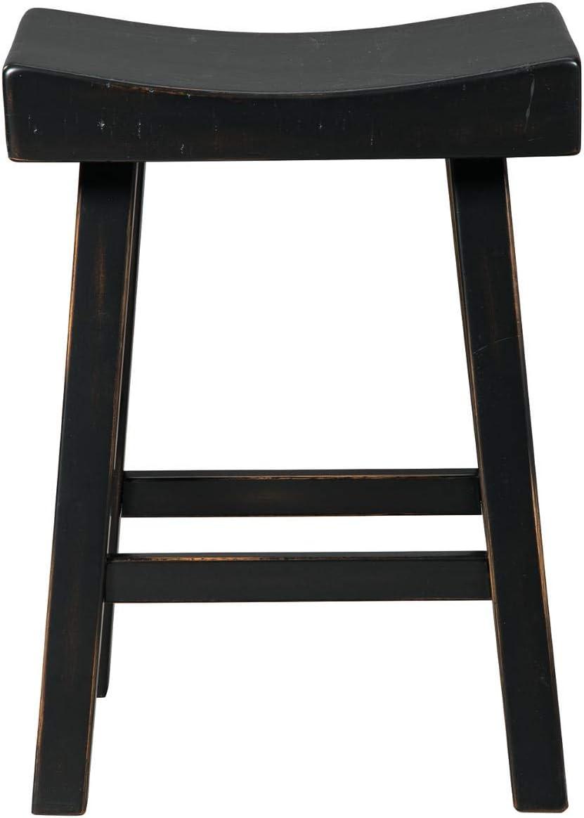 imageSignature Design by Ashley Glosco Modern Farmhouse 25 Counter Height Barstool 2 Count BlackBlack