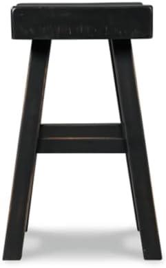 imageSignature Design by Ashley Glosco Modern Farmhouse 25 Counter Height Barstool 2 Count BlackBlack