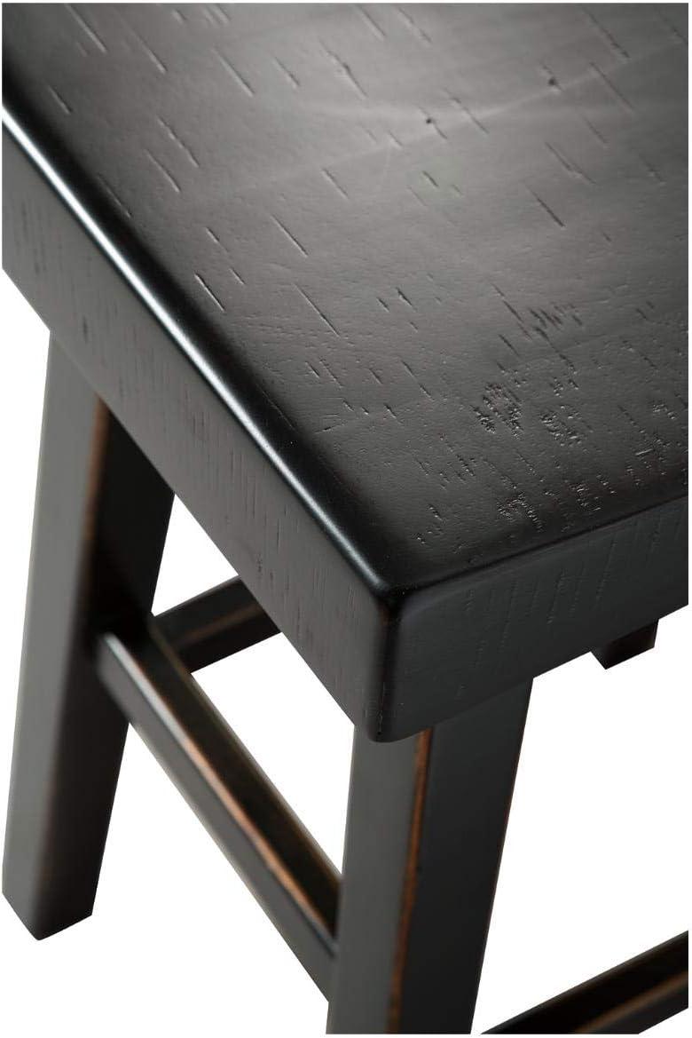 imageSignature Design by Ashley Glosco Modern Farmhouse 25 Counter Height Barstool 2 Count BlackBlack