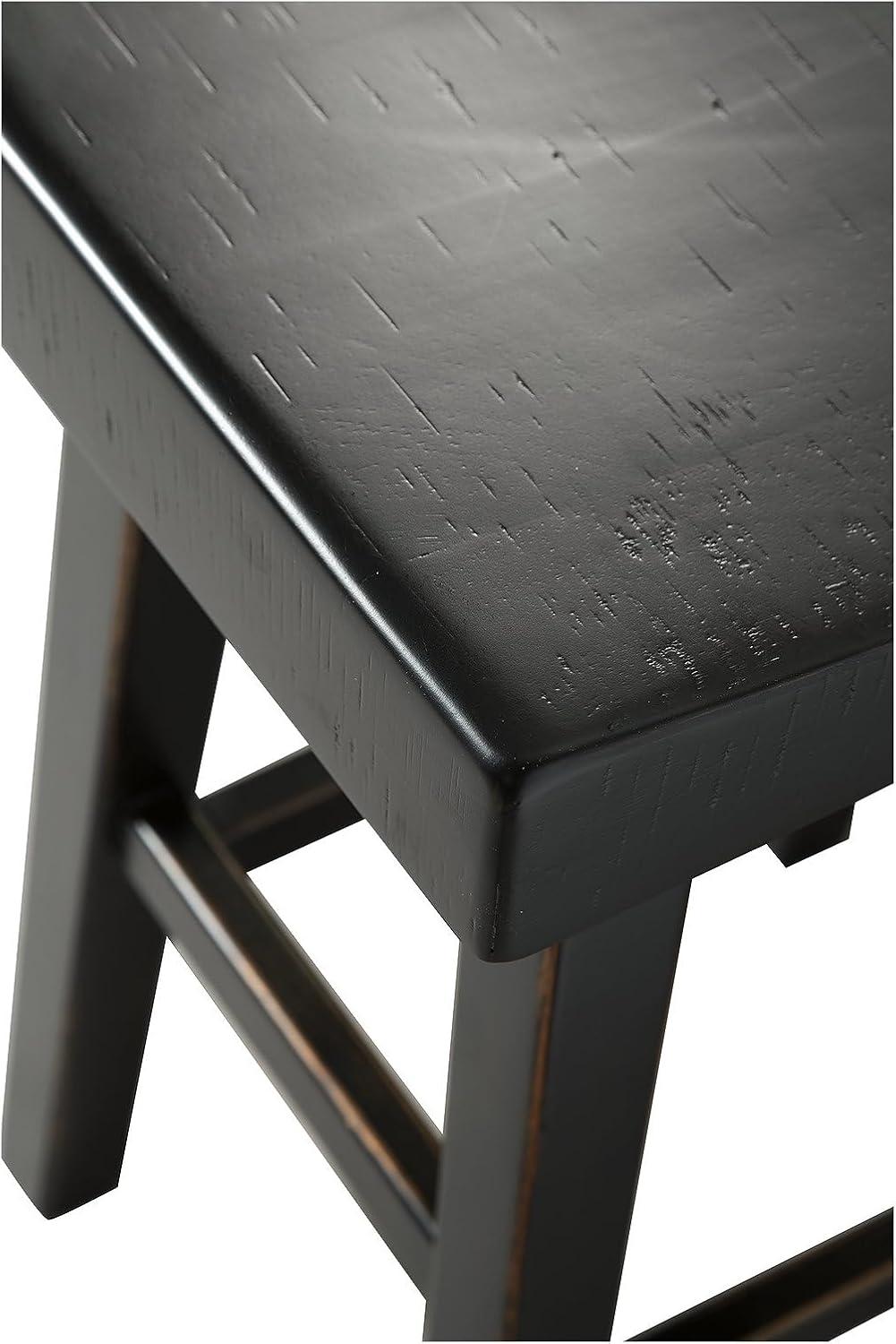 imageSignature Design by Ashley Glosco Modern Farmhouse 25 Counter Height Barstool 2 Count BlackBlack