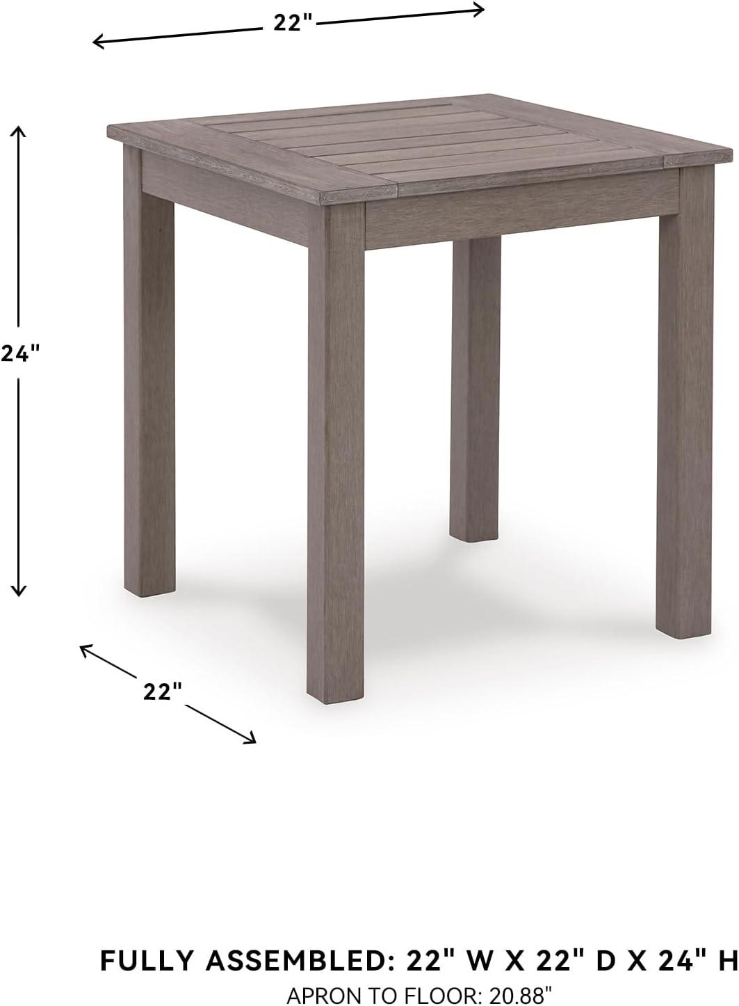 imageSignature Design by Ashley Hallow Creek Casual UV Resistant Resin Outdoor Coffee Table Light BrownDark Brown