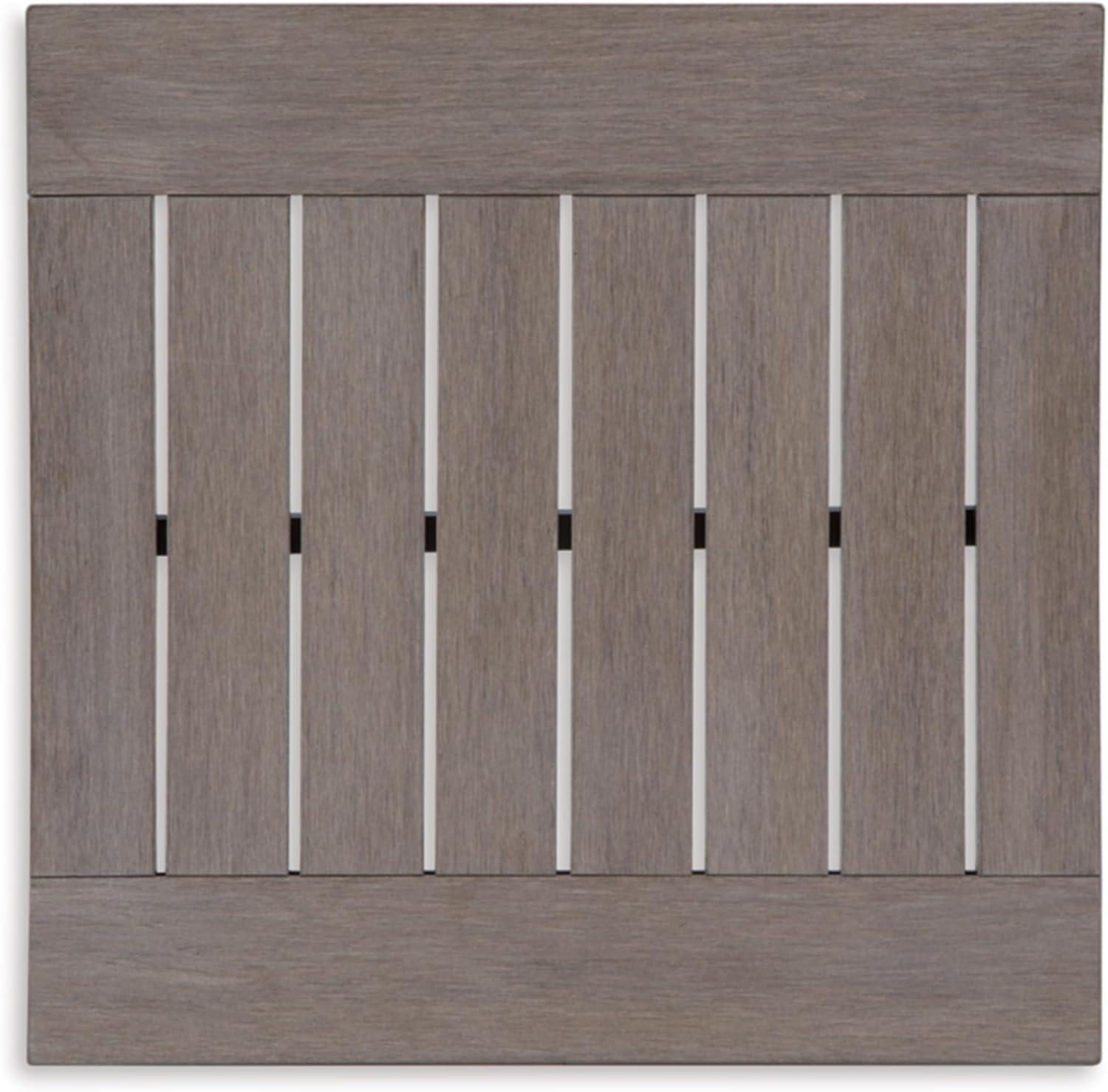 imageSignature Design by Ashley Hallow Creek Casual UV Resistant Resin Outdoor Coffee Table Light BrownDark Brown