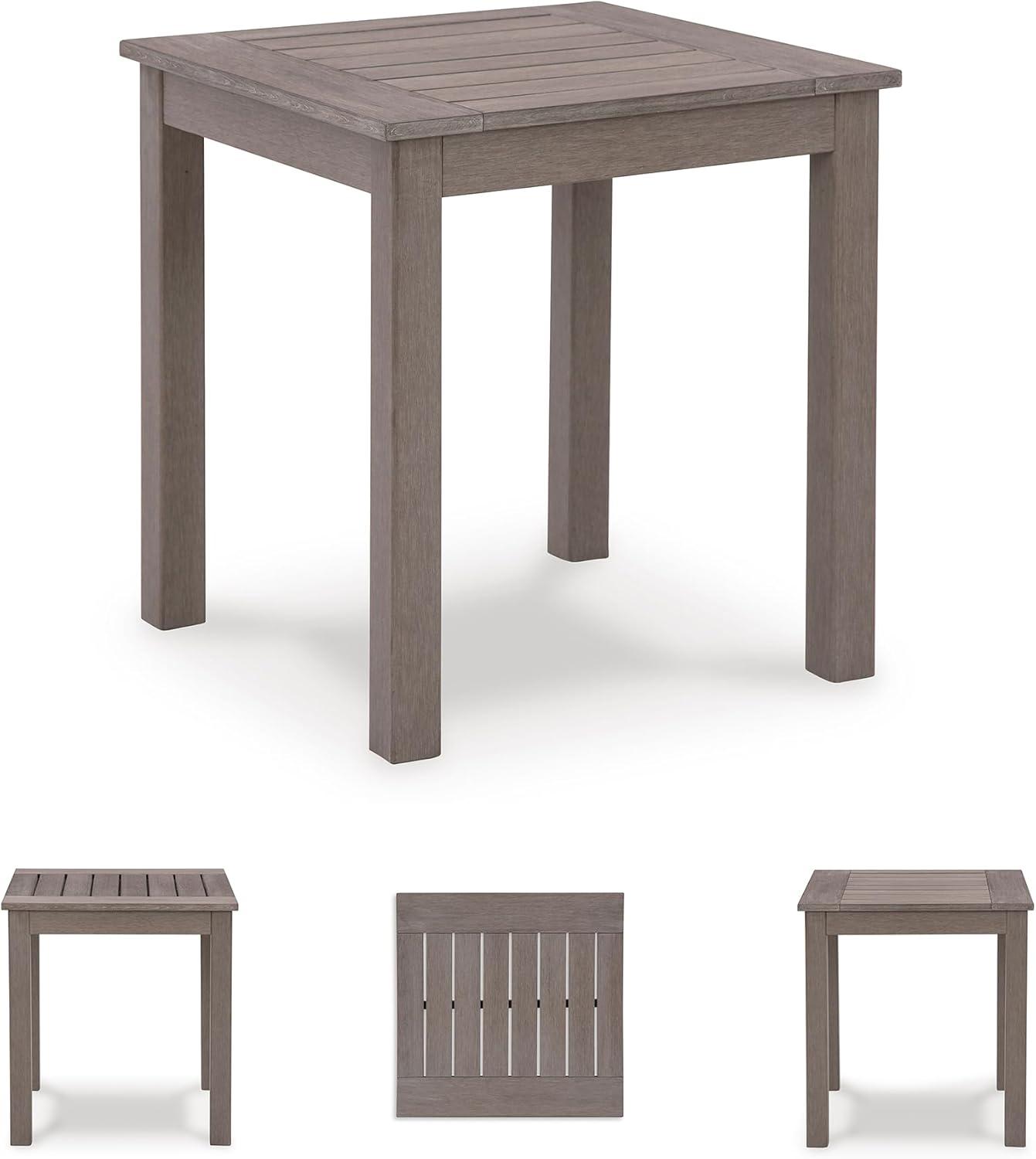 imageSignature Design by Ashley Hallow Creek Casual UV Resistant Resin Outdoor Coffee Table Light BrownDark Brown