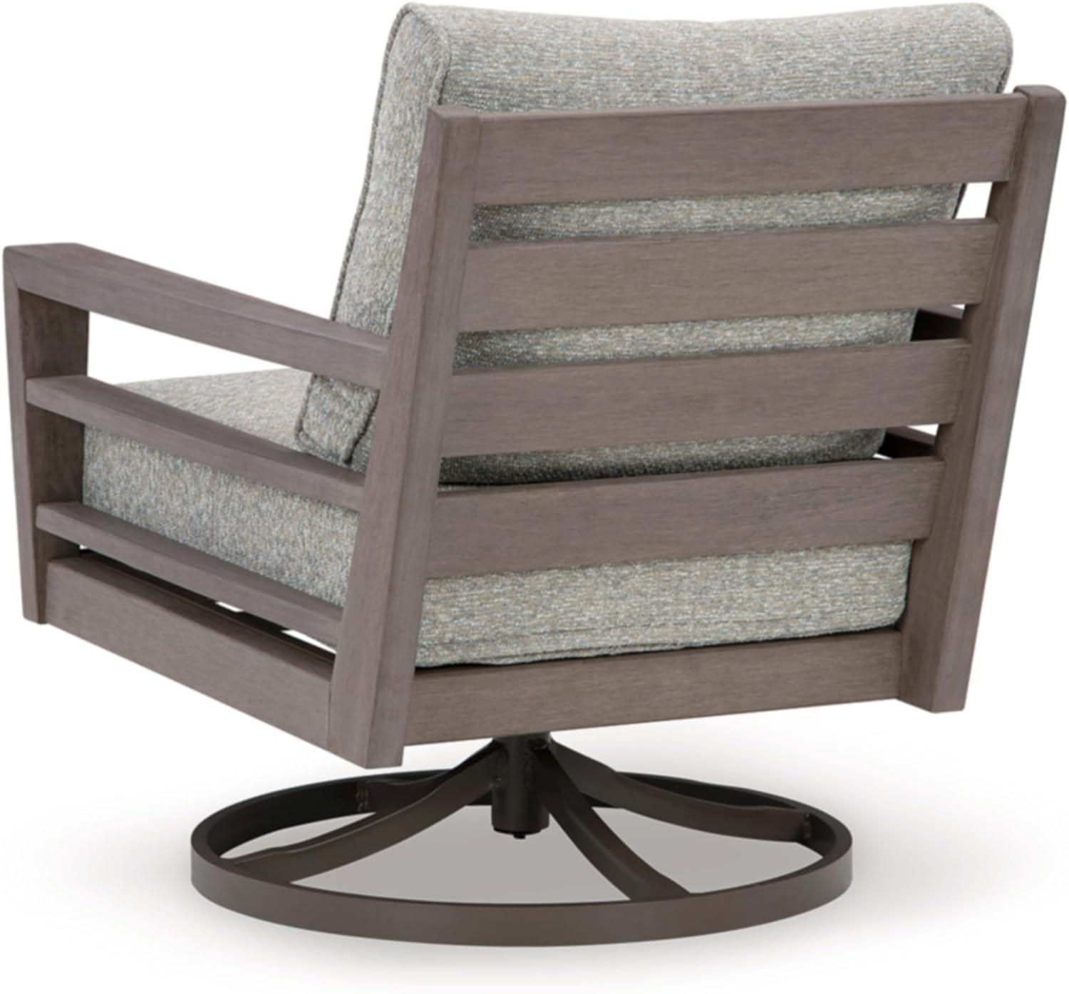 imageSignature Design by Ashley Hallow Creek Casual UV Resistant Resin Outdoor Coffee Table Light BrownDark Brown