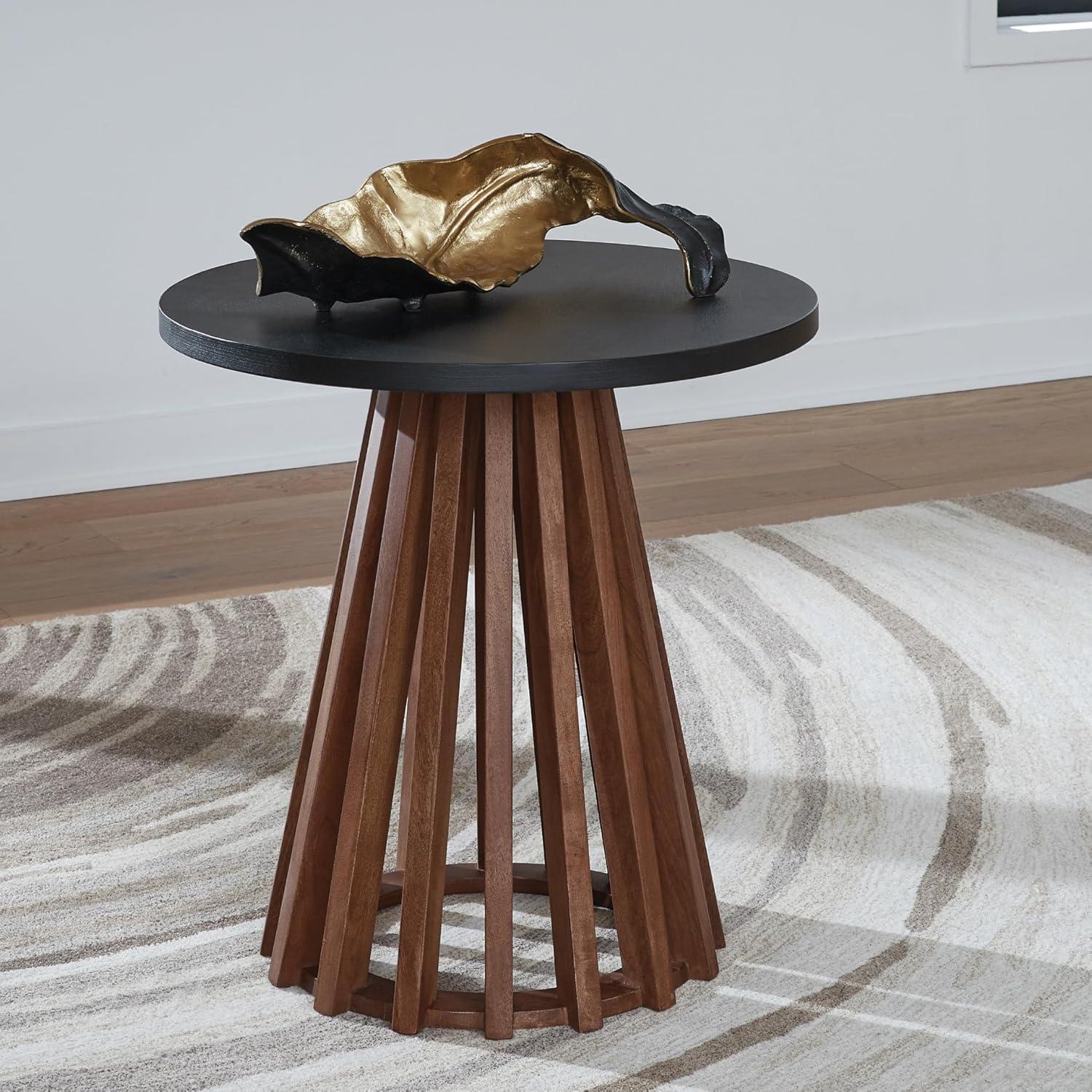 imageSignature Design by Ashley Kallari Casual Lift Top Coffee Table with 2 Storage Bins TwoTone Mango Wood 4775 W x 2625 D x 1963 H BrownBlackEnd Table
