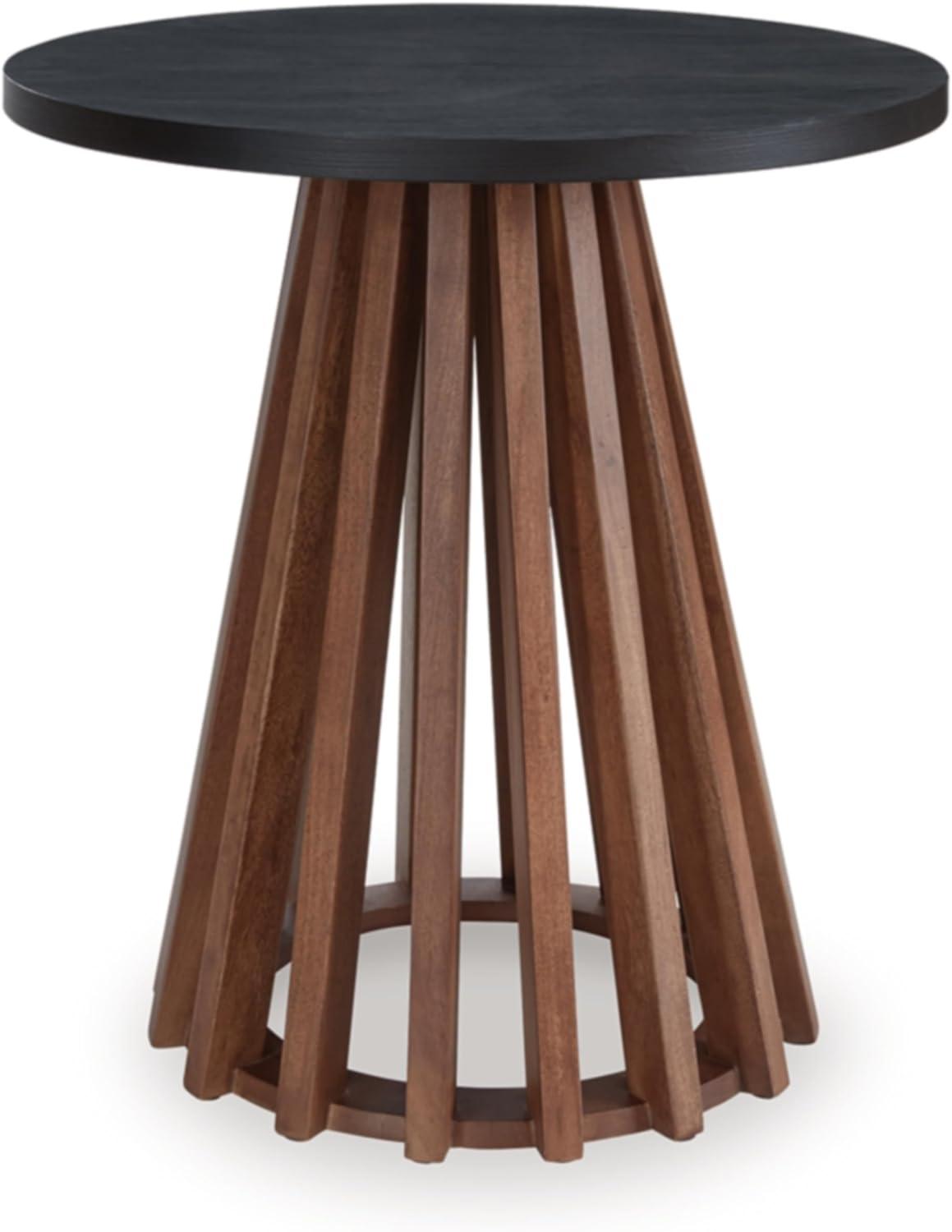 imageSignature Design by Ashley Kallari Casual Lift Top Coffee Table with 2 Storage Bins TwoTone Mango Wood 4775 W x 2625 D x 1963 H BrownBlackEnd Table