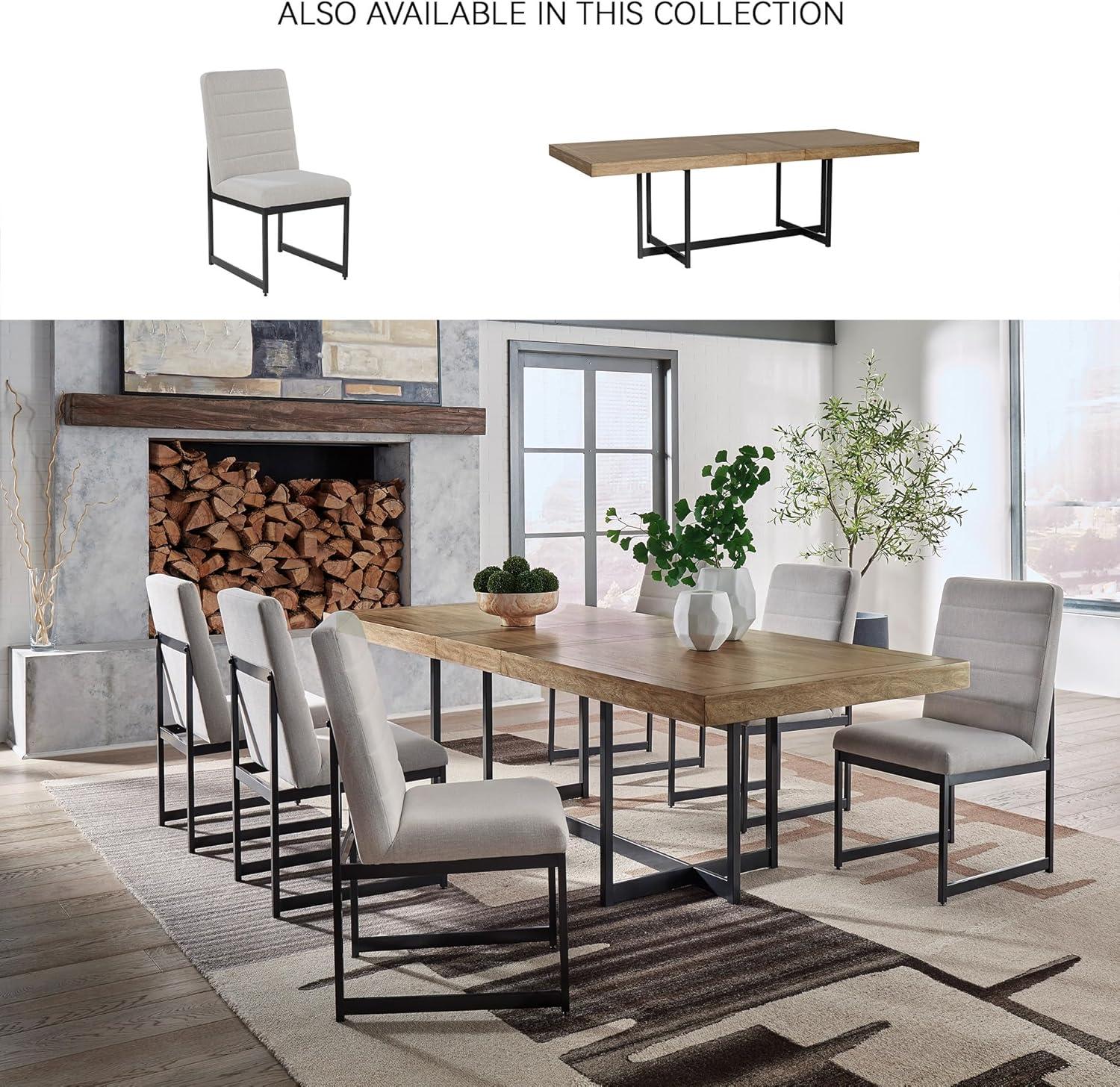 imageSignature Design by Ashley Kendamor MidCentury Modern Upholstered Dining Chair with Solid Wood Frame and Bucket Design Set of 2 Dark BrownLight Brown