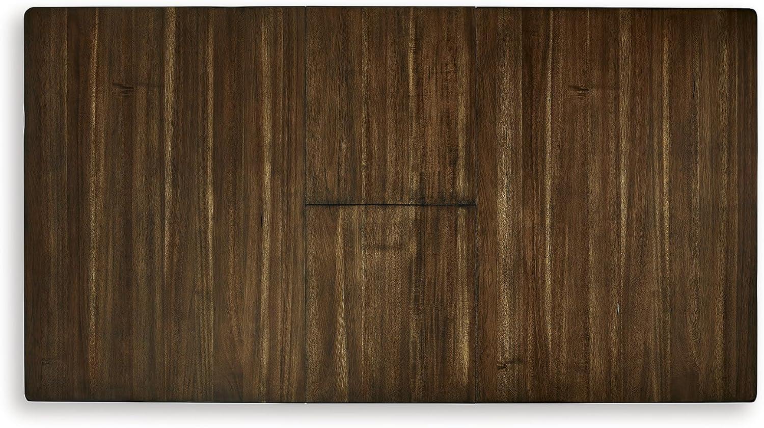 imageSignature Design by Ashley Ralene Casual Counter Height Dining Extension Table with Distressed Finish Dark Brown