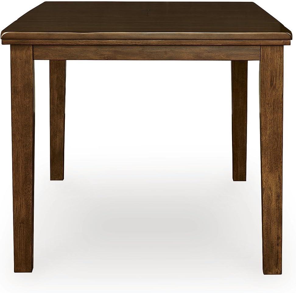 imageSignature Design by Ashley Ralene Casual Counter Height Dining Extension Table with Distressed Finish Dark Brown