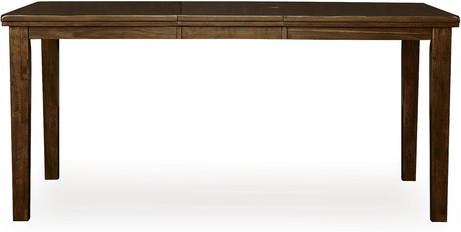 imageSignature Design by Ashley Ralene Casual Counter Height Dining Extension Table with Distressed Finish Dark Brown