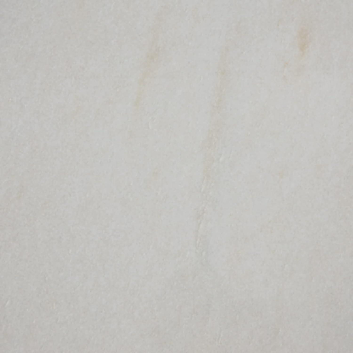 imageSignature Design by Ashley Rusitori Modern Rectangular End Table with White Marble Top Light Brown Wood Finish