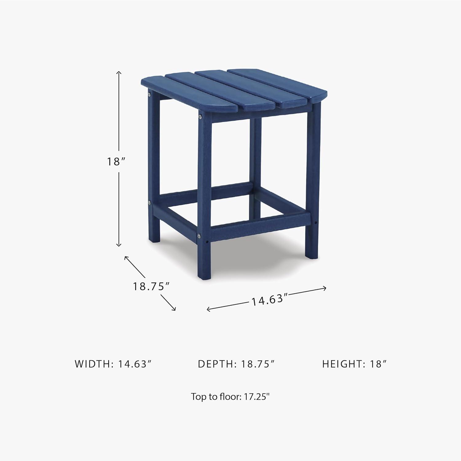 imageSignature Design by Ashley Sundown Treasure Modern Weather Resistant Outdoor End Table BlackBlue