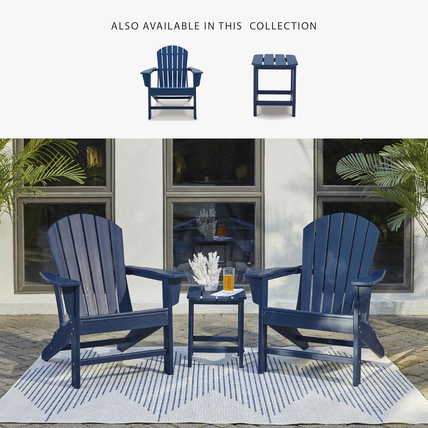 imageSignature Design by Ashley Sundown Treasure Modern Weather Resistant Outdoor End Table BlackBlue