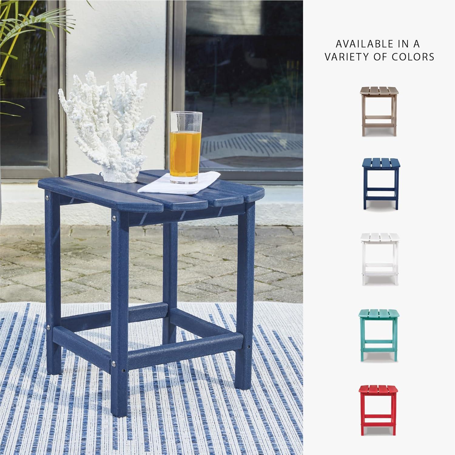 imageSignature Design by Ashley Sundown Treasure Modern Weather Resistant Outdoor End Table BlackBlue