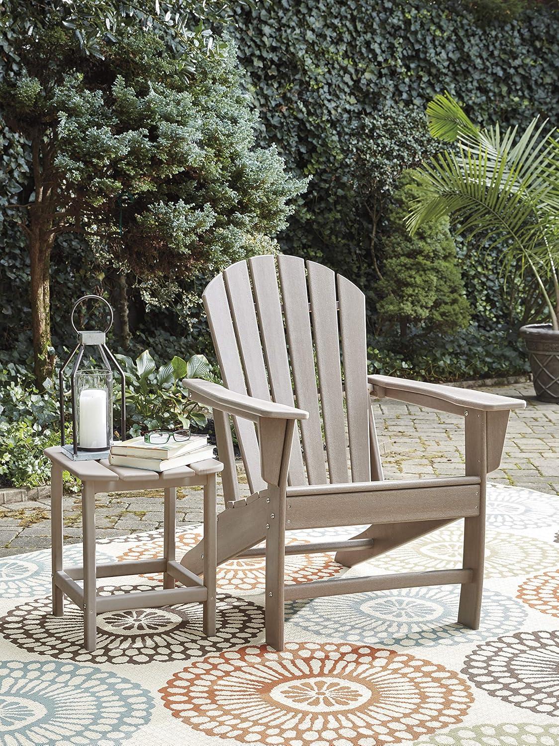 imageSignature Design by Ashley Sundown Treasure Modern Weather Resistant Outdoor End Table BlackGrey