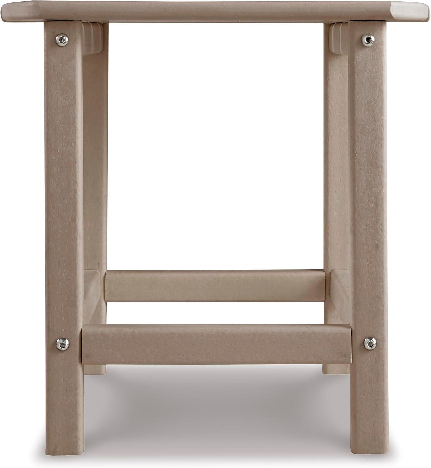 imageSignature Design by Ashley Sundown Treasure Modern Weather Resistant Outdoor End Table BlackGrey