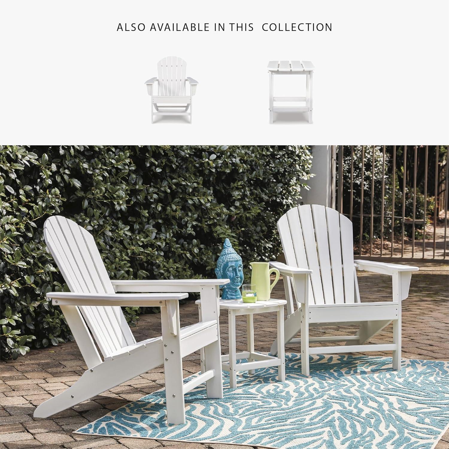imageSignature Design by Ashley Sundown Treasure Modern Weather Resistant Outdoor End Table BlackWhite