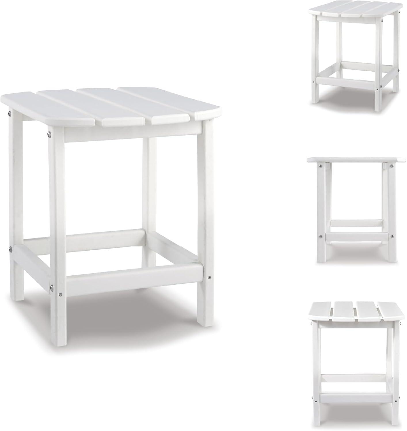 imageSignature Design by Ashley Sundown Treasure Modern Weather Resistant Outdoor End Table BlackWhite