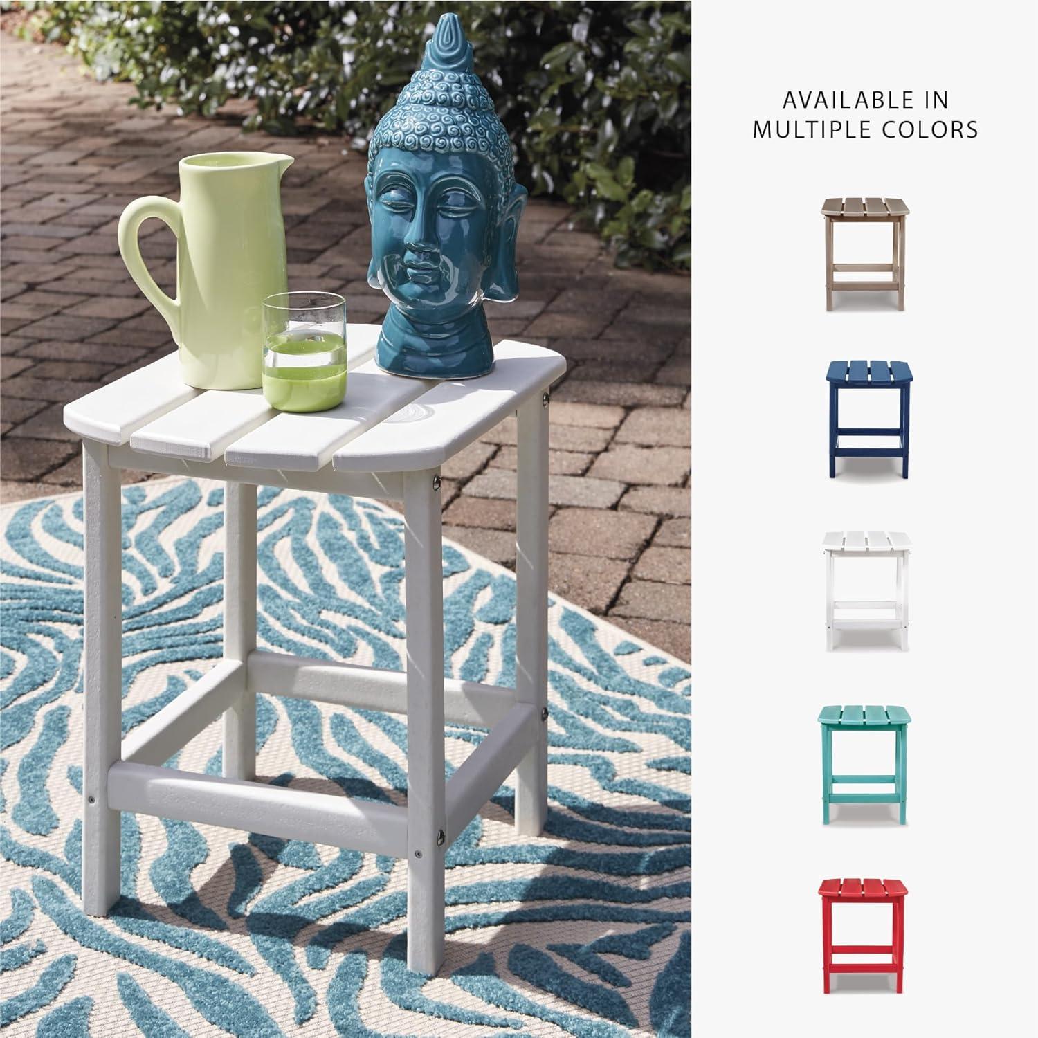 imageSignature Design by Ashley Sundown Treasure Modern Weather Resistant Outdoor End Table BlackWhite