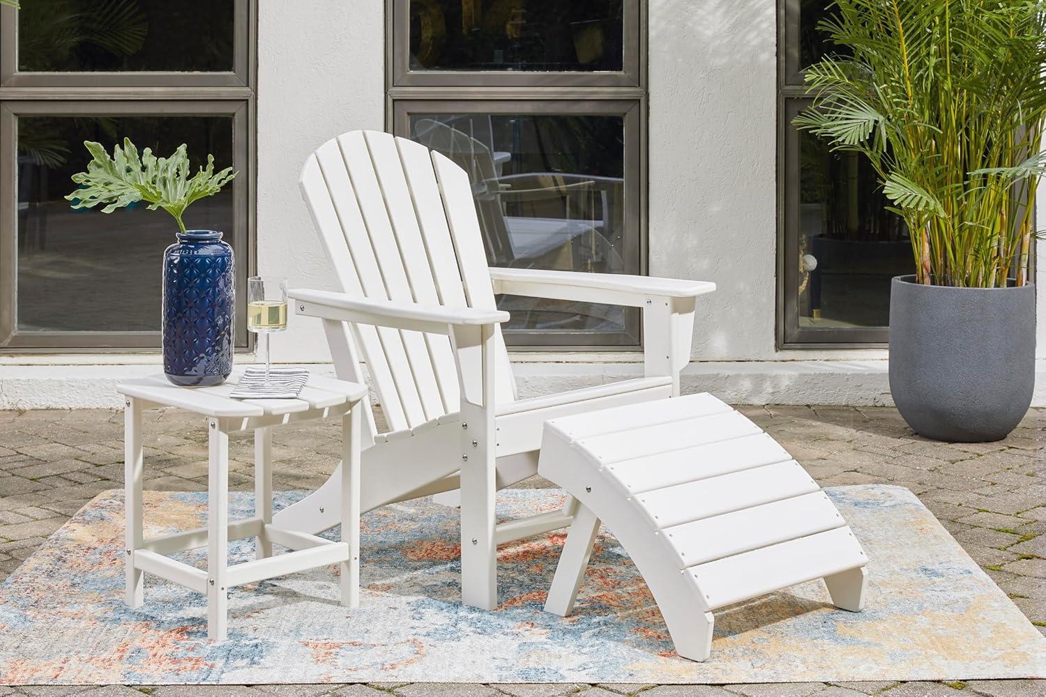 imageSignature Design by Ashley Sundown Treasure Modern Weather Resistant Outdoor End Table BlackWhite