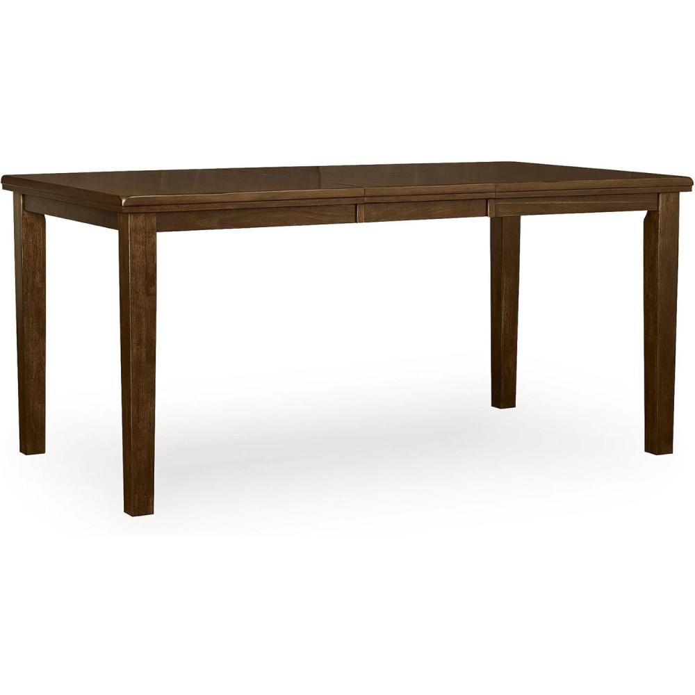 imageSignature Design by Ashley Ralene Casual Counter Height Dining Extension Table with Distressed Finish Dark Brown