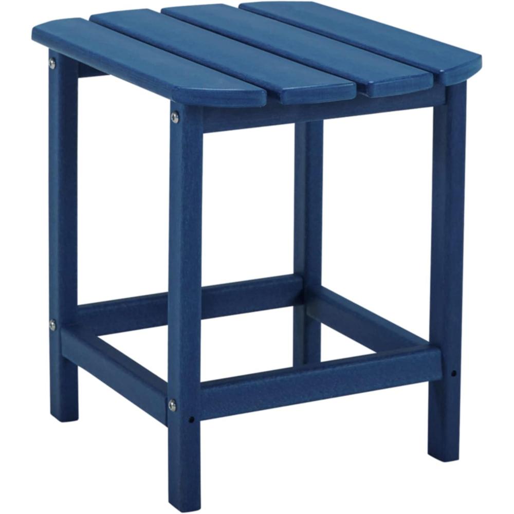 imageSignature Design by Ashley Sundown Treasure Modern Weather Resistant Outdoor End Table BlackBlue
