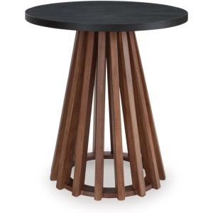 Signature Design by Ashley Kallari Casual Lift Top Coffee Table with 2 Storage Bins, Two-Tone, Mango Wood, 47.75″ W x 26.25″ D x 19.63″ H, Brown/Black(End Table)