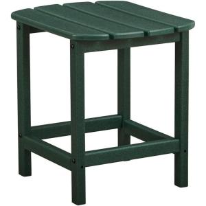 Signature Design by Ashley Sundown Treasure Modern Weather Resistant Outdoor End Table, Black(Green)