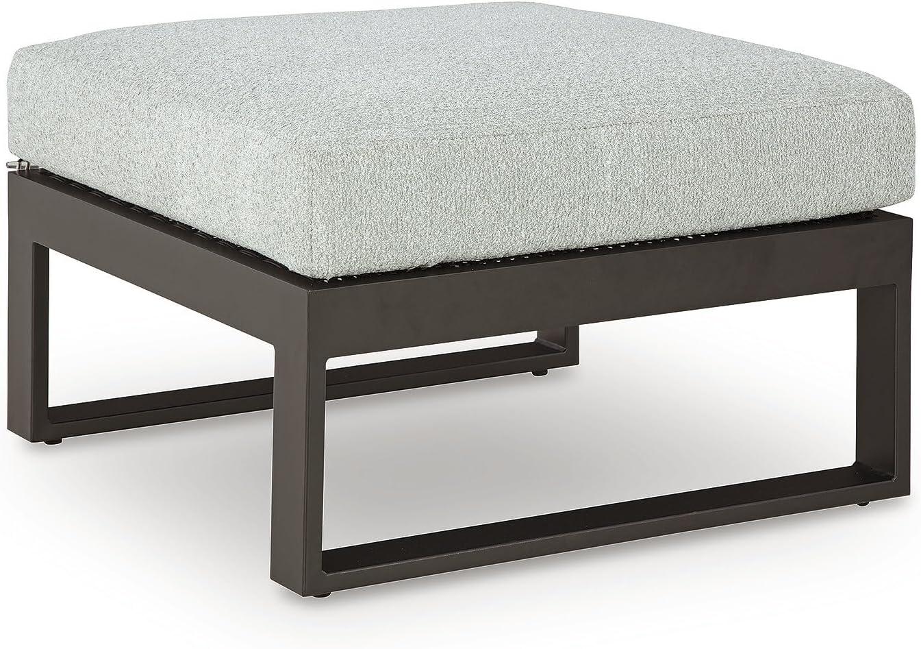 imageSignature Design by Ashley Beachloft Symmetrical Casual 5Piece Outdoor Sectional with Cushion and 5 Throw Pillows Light Gray4Piece Outdoor Sectional