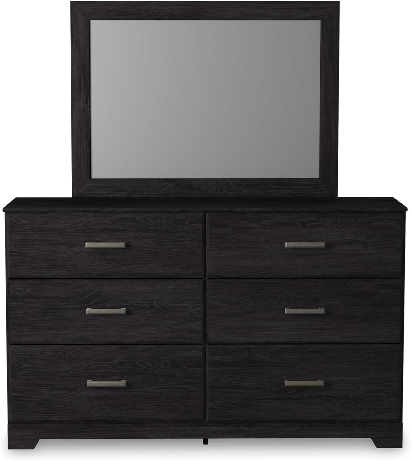 imageSignature Design by Ashley Belachime Rustic Twin Panel Bed Foundation or Box Spring Needed GrayCharcoal