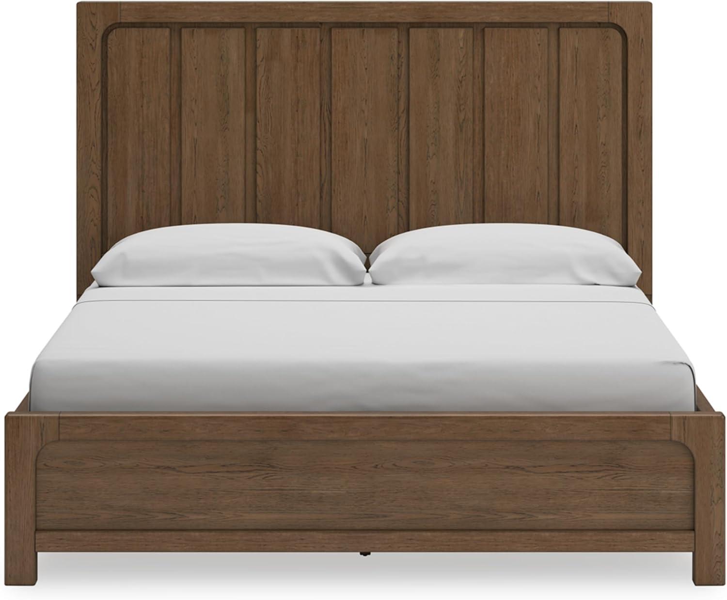 imageSignature Design by Ashley Cabalynn Casual Queen Upholstered Bed Foundation or Box Spring Needed BeigeCalifornia King Panel Bed with Storage