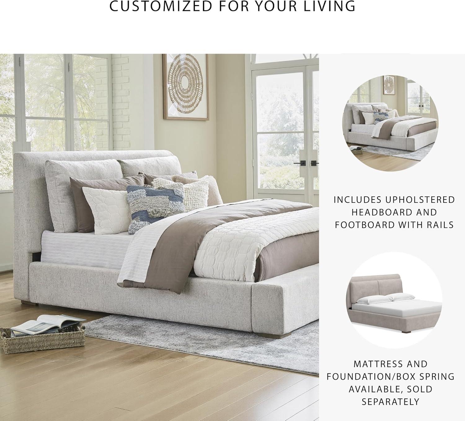 imageSignature Design by Ashley Cabalynn Casual Queen Upholstered Bed Foundation or Box Spring Needed BeigeCalifornia King Upholstered Bed