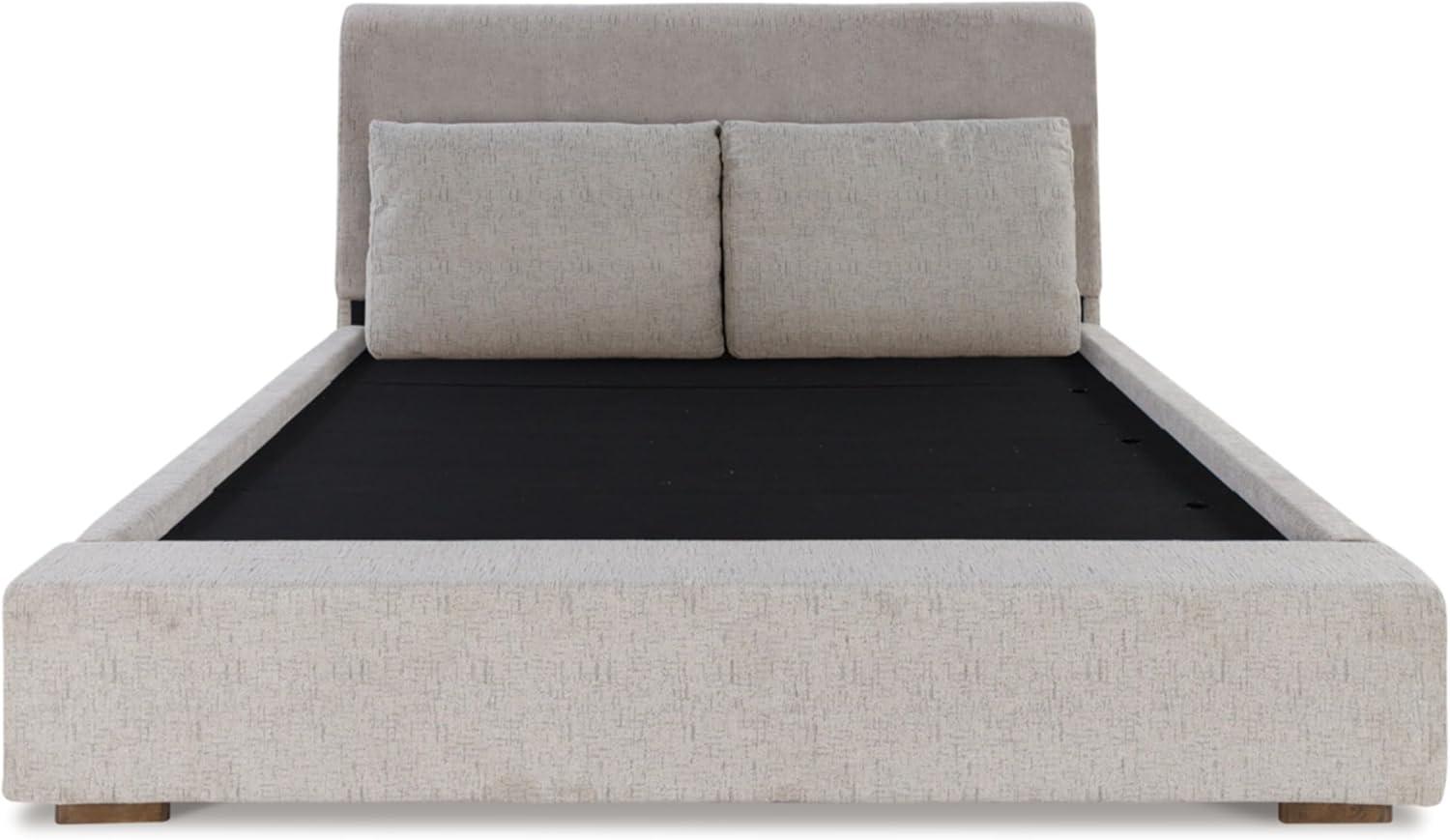 imageSignature Design by Ashley Cabalynn Casual Queen Upholstered Bed Foundation or Box Spring Needed BeigeKing Upholstered Bed