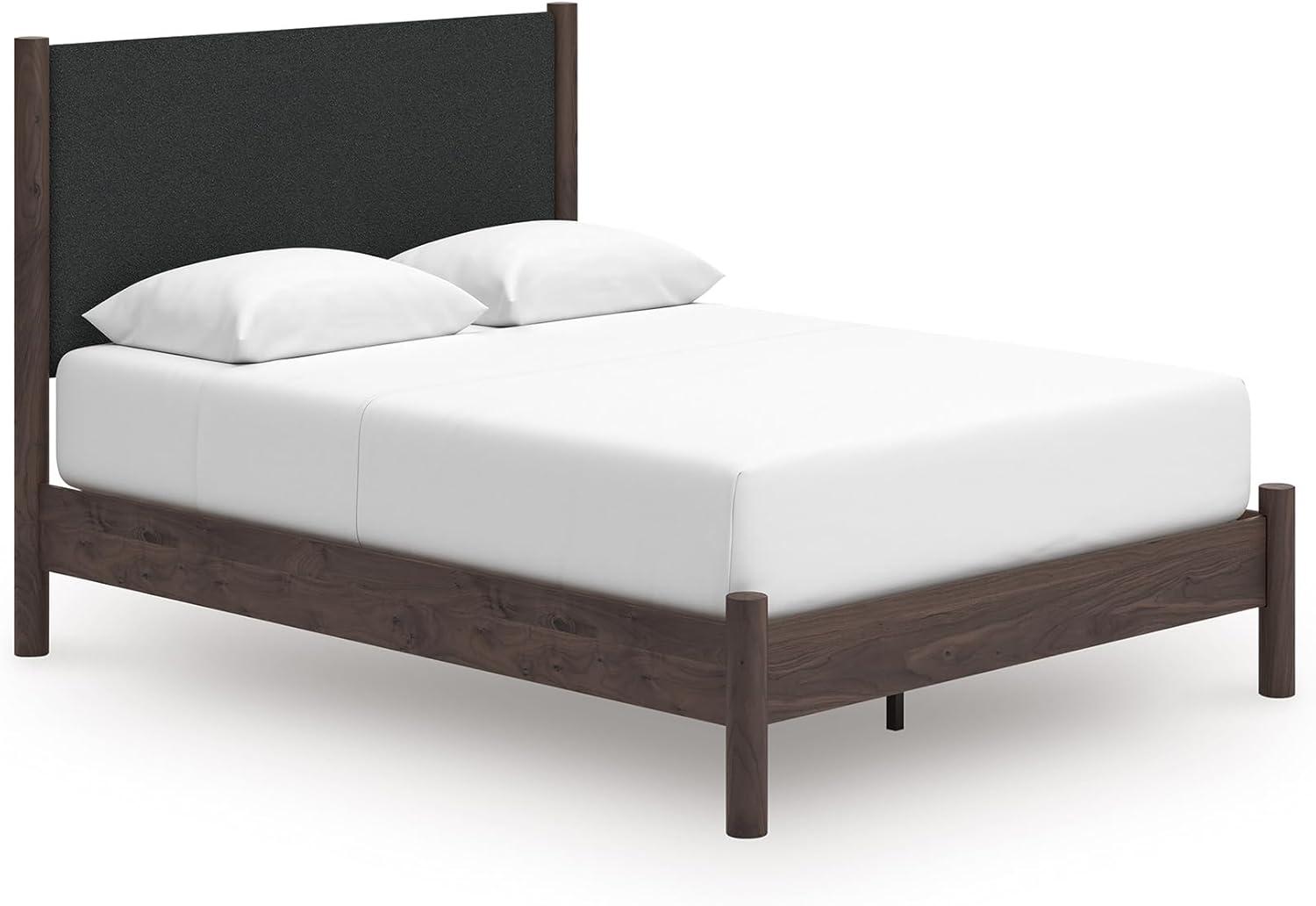 imageSignature Design by Ashley Cadmori Retro Panel Bed Foundation or Box Spring Needed King Dark BrownDark Brown