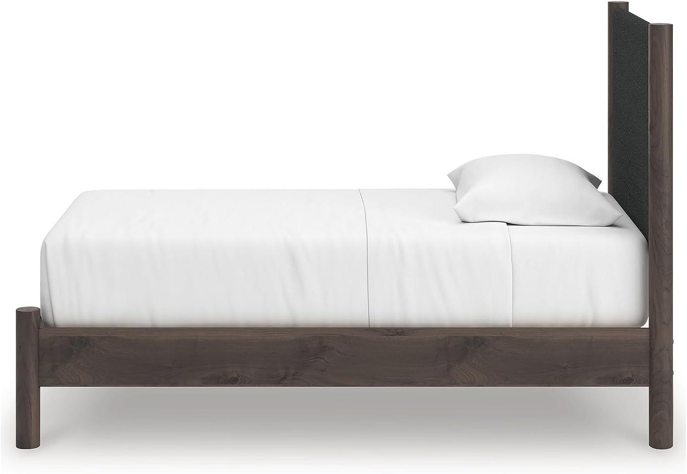 imageSignature Design by Ashley Cadmori Retro Panel Bed Foundation or Box Spring Needed King Dark BrownDark Brown