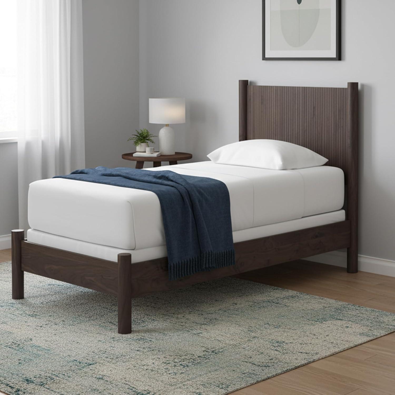 imageSignature Design by Ashley Cadmori Retro Panel Bed Foundation or Box Spring Needed King Dark BrownDark Brown